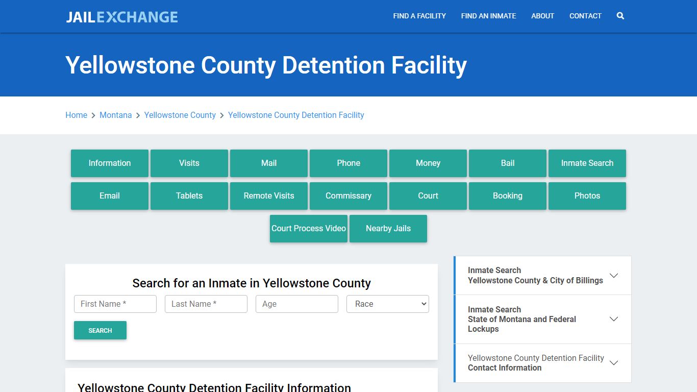 Yellowstone County Detention Facility - Jail Exchange